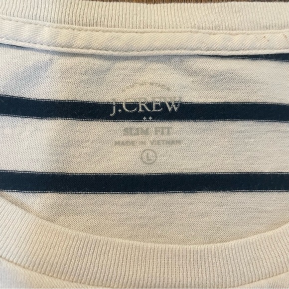 2 J. Crew T-Shirts Bundle Men’s Large Naval Stripe and Green Tie-dye EUC - Picture 6 of 7